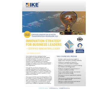 COURSE: INNOVATION AND STRATEGY FOR BUSINESS LEADERS brochure cover